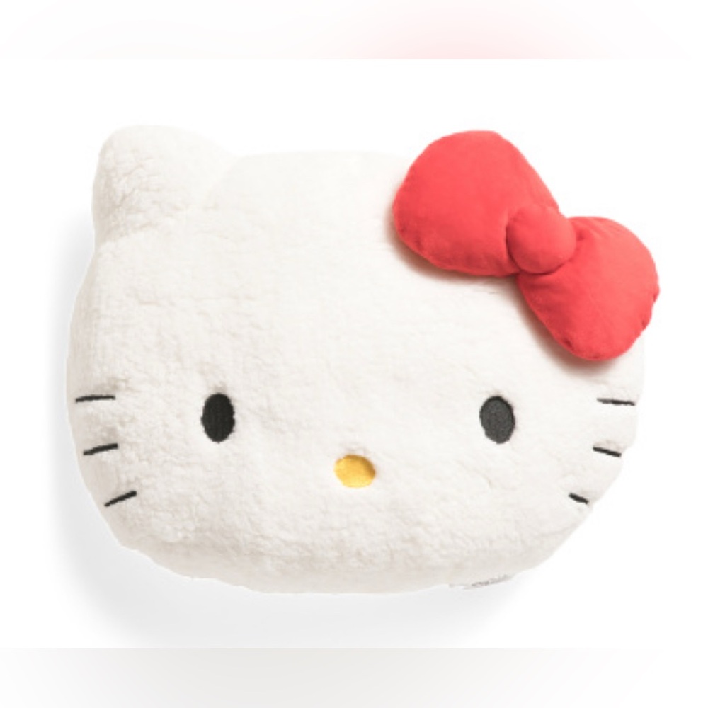 Hello Kitty Pillow Sherpa With Bow NWT cute 🥰 original colors - Picture 3 of 3